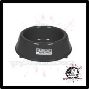 Dog Bowl Heavy Duty 250mm (Black)