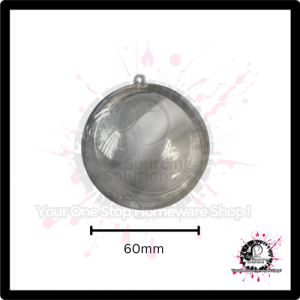 Clear Fillable Twist-Lock Christmas Baubles – Custom DIY Ornaments