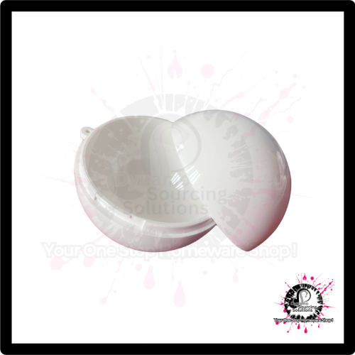 White Fillable Twist-Lock Christmas Baubles – Custom DIY Ornaments - Image 3