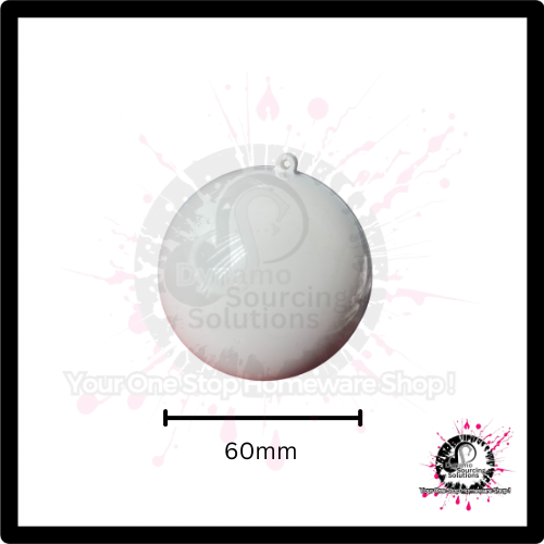 White Fillable Twist-Lock Christmas Baubles – Custom DIY Ornaments - Image 2