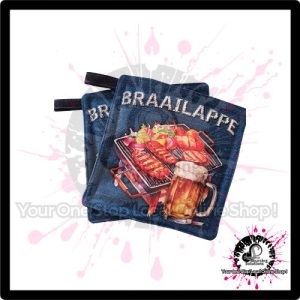 Hand-Made Braailappie Oven Mitts